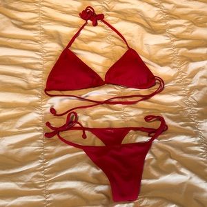 Magenta Thong Bikini